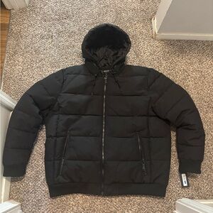 Kenneth Cole double zip hooded Puffer Jacket. NEW. XL men’s